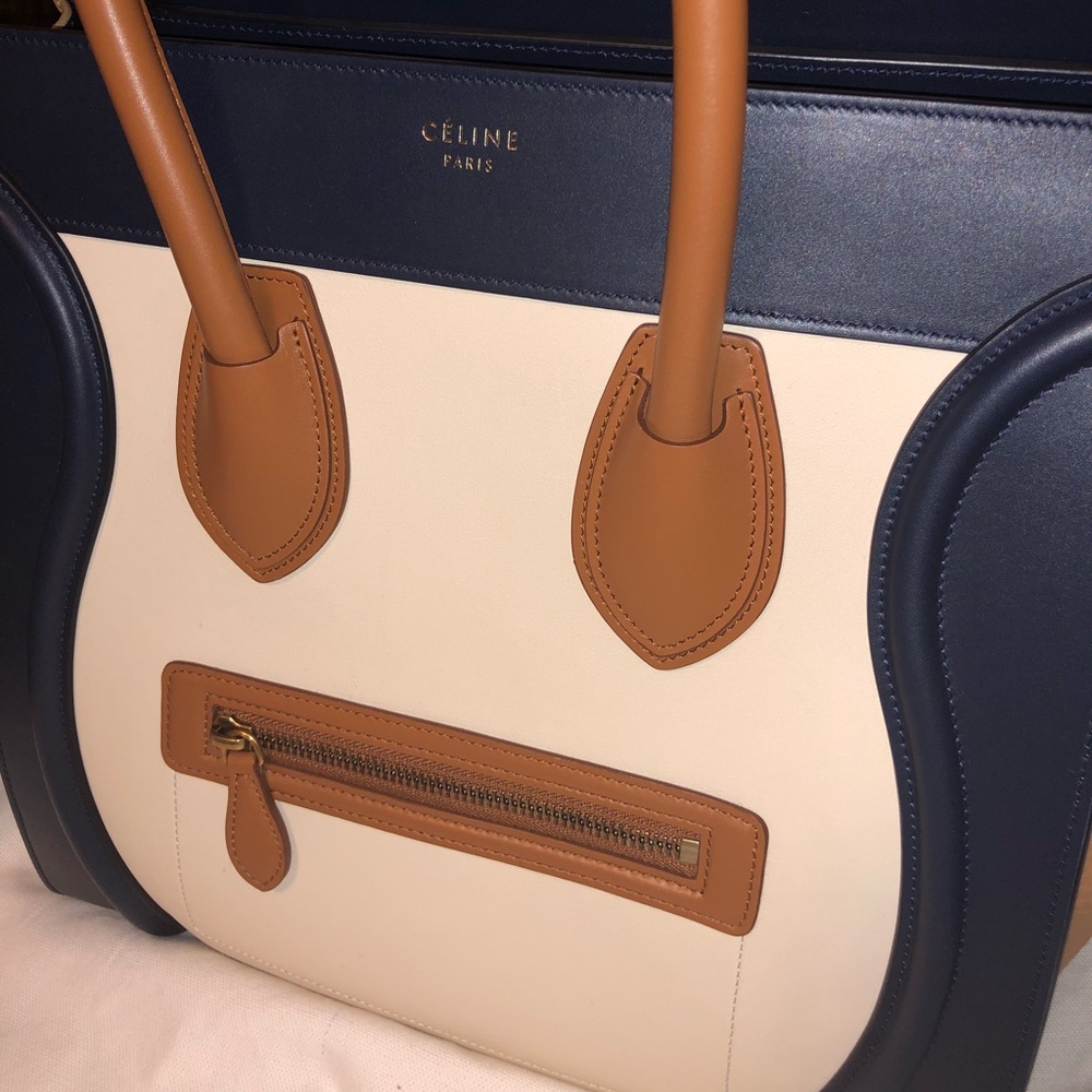 Celine Luggage Tote Tri Color - Picture 4 of 8